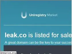 Sites similar to leak.co