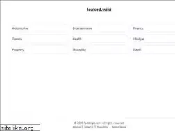 Sites similar to leaked.wiki