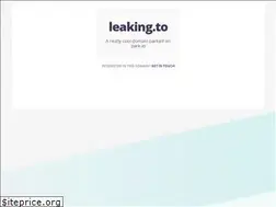 Sites similar to leaking.to