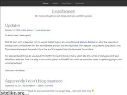Sites similar to leanbones.com