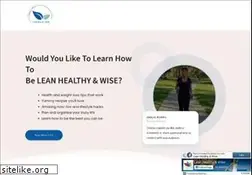 Sites similar to leanhealthyandwise.com
