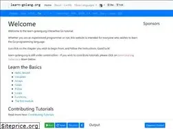 Sites similar to learn-golang.org