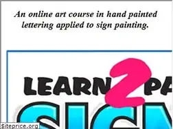 Sites similar to learn2paintsigns.com