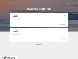Sites similar to learners-materials.blogspot.com