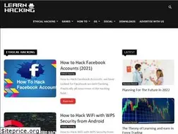 Sites similar to learnhacking.net