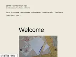 Sites similar to learnhowtoquilt.com