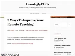 Sites similar to learningbyclick.wordpress.com