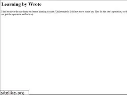 Sites similar to learningbywrote.com