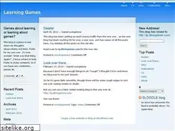 Sites similar to learninggames.wordpress.com