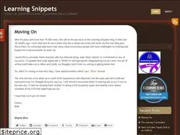 Sites similar to learningsnippets.wordpress.com