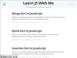 Sites similar to learnjswith.me