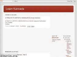 Sites similar to learnkannadablog.blogspot.com