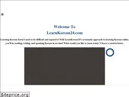 Sites similar to learnkorean24.com