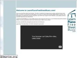 Sites similar to learnpianofreesheetmusic.com