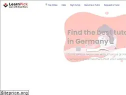 Sites similar to learnpick.de