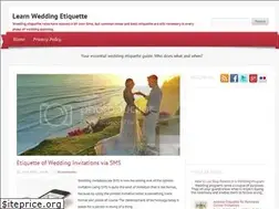 Sites similar to learnweddingetiquette.blogspot.com
