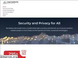 Sites similar to leastauthority.com
