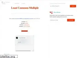 Sites similar to leastcommonmultiple.net
