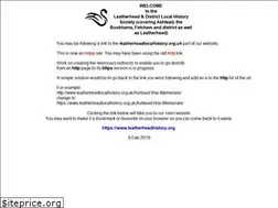 Sites similar to leatherheadlocalhistory.org.uk