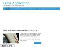 Sites similar to leave-application.com
