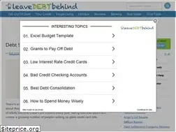 Sites similar to leavedebtbehind.com