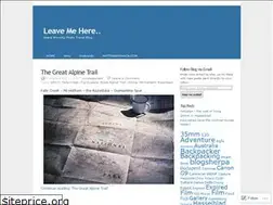Sites similar to leavemehere.wordpress.com