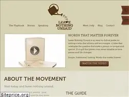 Sites similar to leavenothingunsaid.com