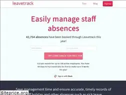 Sites similar to leavetrackapp.com