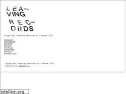 Sites similar to leavingrecords.com
