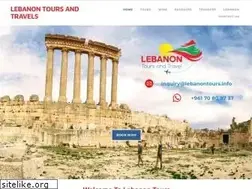 Sites similar to lebanontours.info