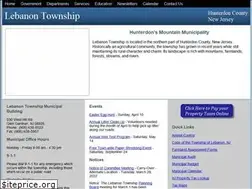 Sites similar to lebanontownship.net