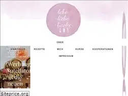 Sites similar to lebeliebebacke.de