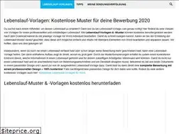 Sites similar to lebenslauf-vorlage.com