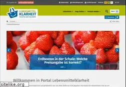 Sites similar to lebensmittelklarheit.de