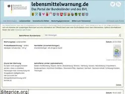 Sites similar to lebensmittelwarnung.de