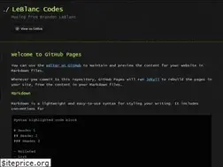 Sites similar to leblanc.codes