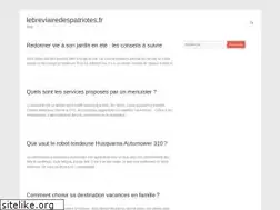 Sites similar to lebreviairedespatriotes.fr