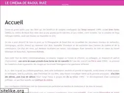 Sites similar to lecinemaderaoulruiz.com
