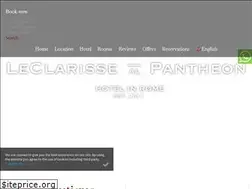 Sites similar to leclarissepantheon.com