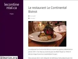 Sites similar to lecontinental.ca