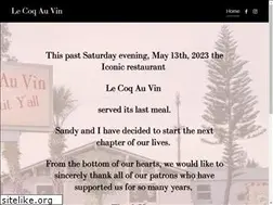 Sites similar to lecoqauvinrestaurant.com