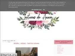 Sites similar to lecturas-de-annie.blogspot.com