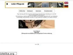 Sites similar to leder-pflege.de
