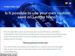 Sites similar to ledgernano.tips