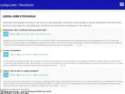 Sites similar to ledigajobb-stockholm.se