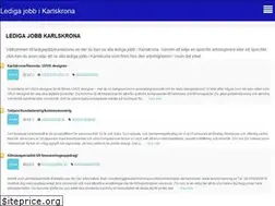 Sites similar to ledigajobbikarlskrona.se