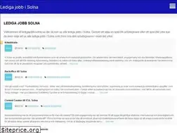 Sites similar to ledigajobbisolna.se