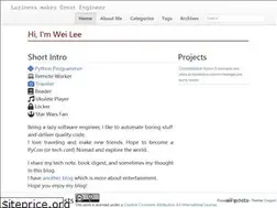 Sites similar to lee-w.github.io