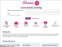 Sites similar to leedsadultlearning.co.uk