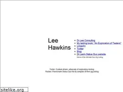 Sites similar to leehawkins.com